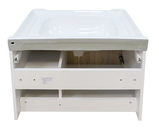 Тумба-умывальник подвесная Comforty Рига 70 дуб сонома/белый 00004142215CF