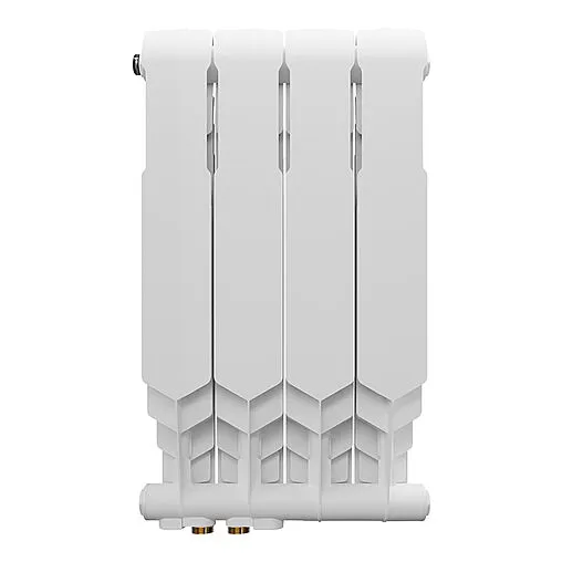 Радиатор биметаллический 4 секций нижнее правое подключение Royal Thermo Vittoria Super 500 2.0 VDR80 Bianco Traffico RTVSVDR250004 Радиатор биметаллический 4 секций нижнее правое подключение Royal Thermo Vittoria Super 500 2.0 VDR80 Bianco Traffico RTVSVDR250004