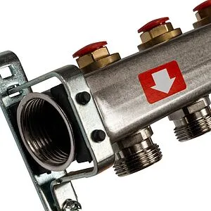 Группа коллекторная без расходомеров 9 отводов 1&quot;в/в x ¾&quot;ек Stout SMS 0922 000009, 4