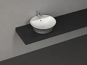 Раковина ISVEA Cappitone 59 платина/белый 10CP65059SV-Platinum Раковина ISVEA Cappitone 59 платина/белый 10CP65059SV-Platinum, 3