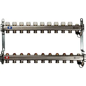 Группа коллекторная без расходомеров 2 отвода 1&quot;в/в x ¾&quot;ек Stout SMS-0932-000002, 1