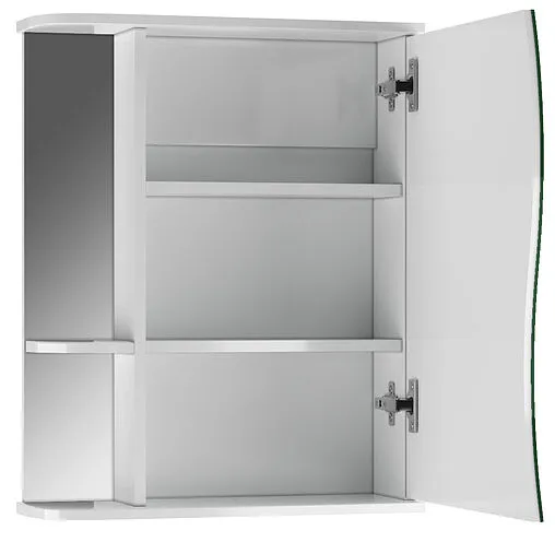 Шкаф-зеркало Айсберг Волна 1-55 R белый DA1033HZ