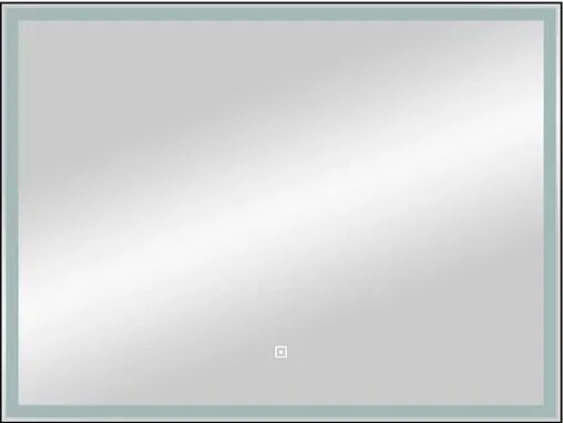 Зеркало с подсветкой Continent Aralia Led 80x60 чёрный ЗЛП1126