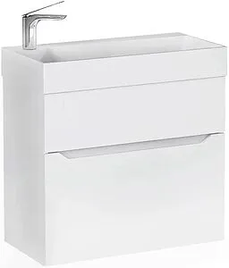 Тумба под умывальник подвесная Raval Brik 65 белый Brk.01.65/P/W/RL, 1