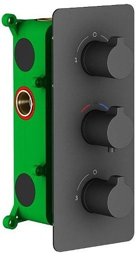 Душевая система с термостатом для ванны Timo Petruma чёрный матовый SX-5149/03SM