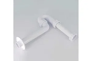 Сифон трубный для раковины Mc Alpine белый MRW8, 3