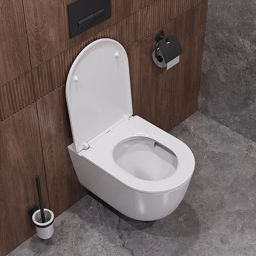 Унитаз подвесной безободковый Cezares Relax Tornado белый CZR-3806-53-TH-TOR/SC