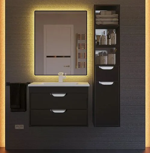 Тумба под умывальник подвесная Uperwood UPD Modul 65 чёрный матовый 2930205151 Тумба под умывальник подвесная Uperwood UPD Modul 65 чёрный матовый 2930205151