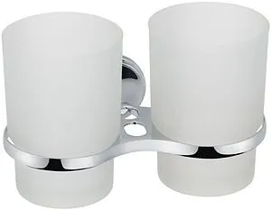 Стакан двойной Grampus Laguna хром GR-7807, 1