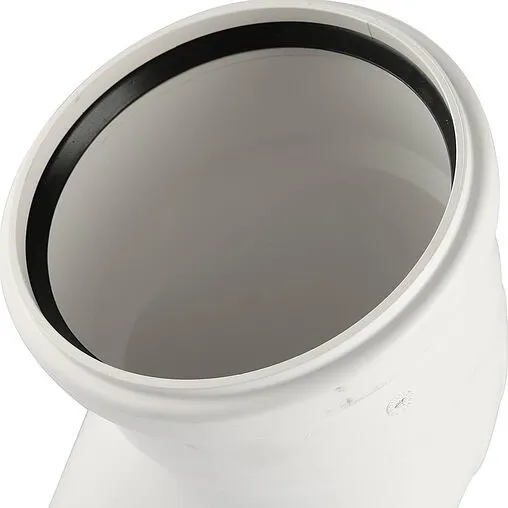 Отвод внутренний бесшумный D=110мм Угол 45° Rehau Raupiano Plus 11231361001