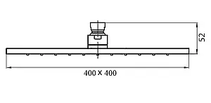 Лейка верхнего душа Cezares хром CZR-H-SPIN-40, 3