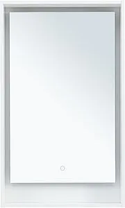 Зеркало с подсветкой Aquanet Милан 50 белый глянец 00336390, 2