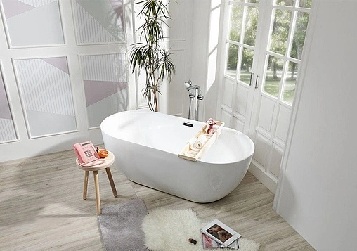 Ванна акриловая отдельностоящая Aquanet Delight 170x78 белый 00208600