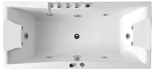 Ванна акриловая с гидромассажем Gemy 177x81 G9076 B