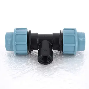 Тройник компрессионный переходной 25мм x ½&quot;в x 25мм Unidelta 1007025002, 4