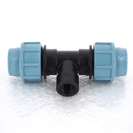 Тройник компрессионный переходной 25мм x ½&quot;в x 25мм Unidelta 1007025002