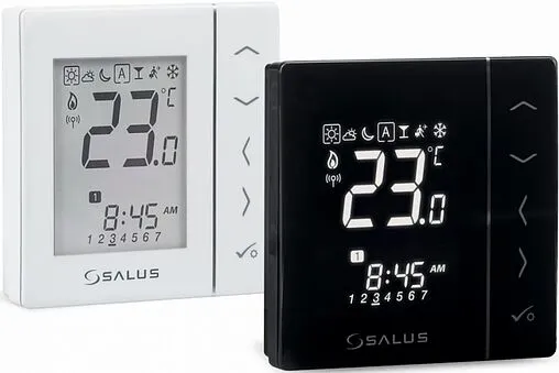 Проводной комнатный терморегулятор НО/НЗ 230В Salus EXPERT NSB черный VS30B