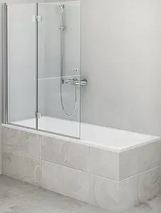 Шторка на ванну 1000мм прозрачное стекло Roltechnik TZVL2/1000 742-100000L-00-02, 1