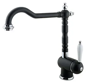 Смеситель для кухни Timo Morea чёрный матовый 2406F black, 1