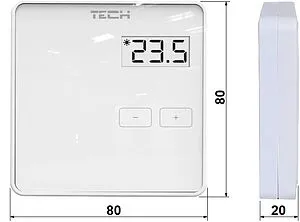 Проводной комнатный терморегулятор TECH ST-R-10b белый WG.11.0515, 2