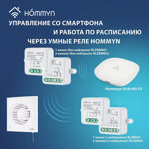 Вентилятор вытяжной Ballu BAF-AR 120 VP белый