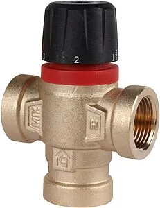 Трехходовой термостатический смесительный клапан ¾" +35...+60°С Kvs 1.6 Rommer RVM-0112-166020 Трехходовой термостатический смесительный клапан ¾" +35...+60°С Kvs 1.6 Rommer RVM-0112-166020, 1