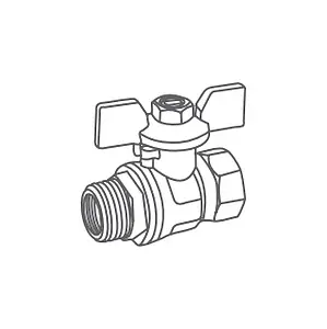 Кран шаровый ¾"в x ¾"н Royal Thermo Optimal RTO 07.011 Кран шаровый ¾"в x ¾"н Royal Thermo Optimal RTO 07.011, 2