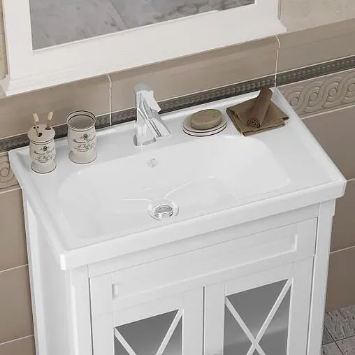 Тумба-умывальник напольная Opadiris Палермо 70 белый 00-00006720+031100-u