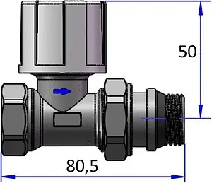 Вентиль терморегулирующий прямой ¾" в/н IVANCI IVC.103005.N.04 Вентиль терморегулирующий прямой ¾" в/н IVANCI IVC.103005.N.04, 2