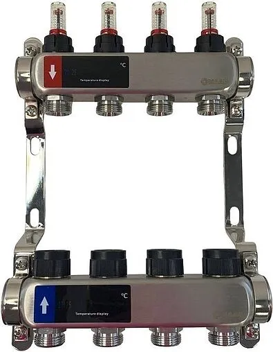 Группа коллекторная с расходомерами 13 отводов 1"в/в x ¾"ек WAAG WG.589.0613