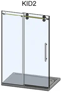 Дверь в нишу 1500мм прозрачное стекло Roltechnik Kinedoor Line KID2/1500 970-1500000-00-02 Дверь в нишу 1500мм прозрачное стекло Roltechnik Kinedoor Line KID2/1500 970-1500000-00-02, 3