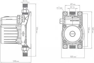 Насос для повышения давления Джилекс Комфорт Про 25/9 4005 Насос для повышения давления Джилекс Комфорт Про 25/9 4005, 4