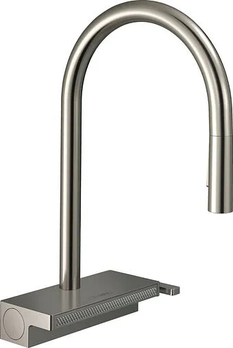 Смеситель для кухни с выдвижным изливом Hansgrohe Aquno Select M81 170 3jet sBox под сталь 73831800