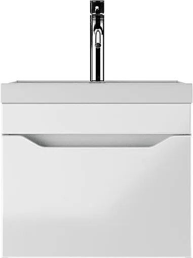 Тумба под умывальник подвесная Айсберг Bazis 50 белый DA5912T