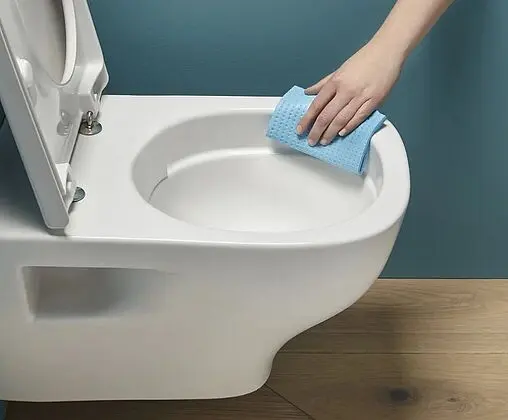 Комплект 5 в 1 Jacob Delafon Struktura E21771RU-00 с кнопкой E4316-00 белый глянцевый