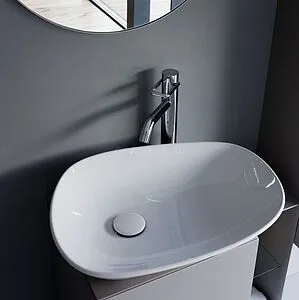 Раковина Laufen Palomba 52 c покрытием LCC белый 8.1680.2.400.112.1 Раковина Laufen Palomba 52 c покрытием LCC белый 8.1680.2.400.112.1, 4