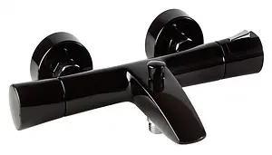 Термостат для ванны Kludi Zenta чёрный/хром 351018638 Термостат для ванны Kludi Zenta чёрный/хром 351018638, 1