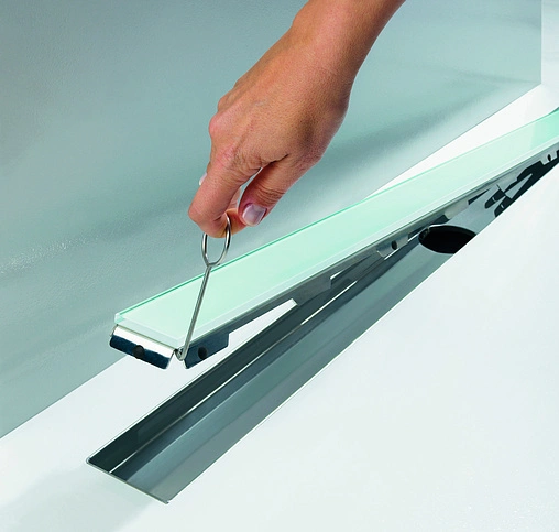 Решетка для лотка 643мм TECEdrainline Glass 600790 Решетка для лотка 643мм TECEdrainline Glass 600790