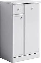 Тумба напольная с бельевой корзиной Aqwella Barcelona 50 белый Ba.03.05