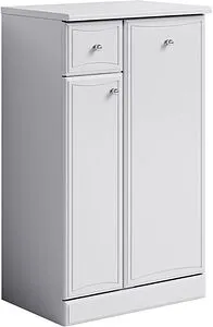 Тумба напольная с бельевой корзиной Aqwella Barcelona 50 белый Ba.03.05, 1