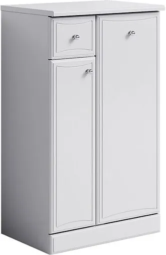 Тумба напольная с бельевой корзиной Aqwella Barcelona 50 белый Ba.03.05