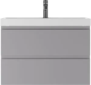 Тумба под умывальник подвесная Домино Graffo 80 светло-серый DGr2421T, 3