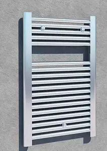 Полотенцесушитель водяной лесенка Lazzarini Roma 840х500 полированная сталь 386407, 2