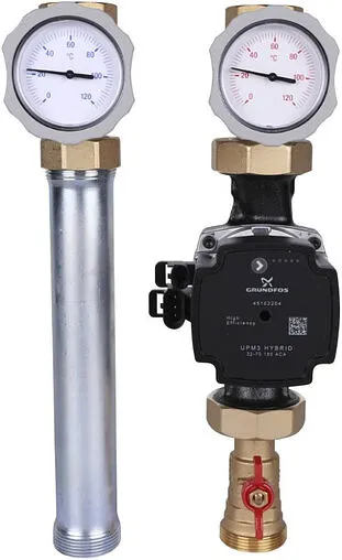 Насосный модуль с прямым контуром 1¼&quot;в х 1½&quot;н Meibes UK M66812.36 с насосом Grundfos UPM3 Hybrid 32-70