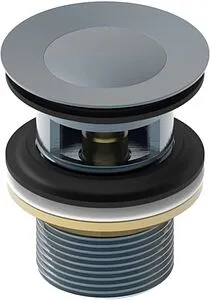 Выпуск автоматический для раковины с переливом IDDIS Slide графит SLIGM00i88 Выпуск автоматический для раковины с переливом IDDIS Slide графит SLIGM00i88, 1