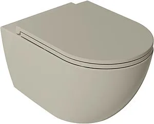 Унитаз подвесной безободковый ISVEA Vea Rondo слоновая кость 10VA02002SV-2K, 1