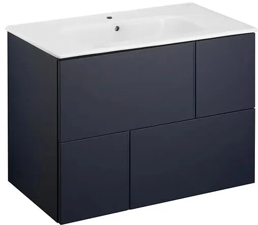 Тумба-умывальник подвесная Roca Luna 80 синий ZRU9307767+