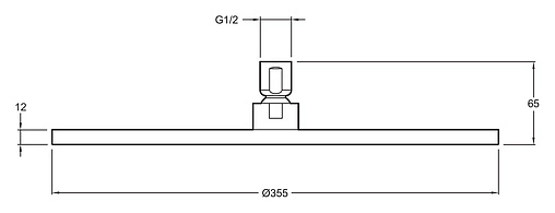 Лейка верхнего душа Jacob Delafon Katalyst хром E13691-CP