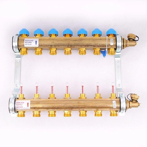 Группа коллекторная с расходомерами 7 отводов 1&quot;в/в x ¾&quot;ек Watts HKV/T 10004201