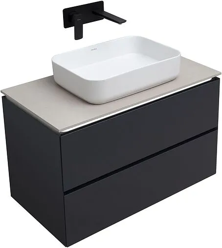 Тумба-умывальник подвесной Allen Brau Infinity 85 антрацит 1.21001.AM+